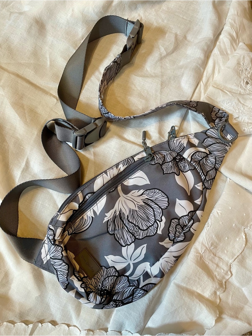Vera Bradley Moon Shadow Meadow Lighten Up Sling Bag